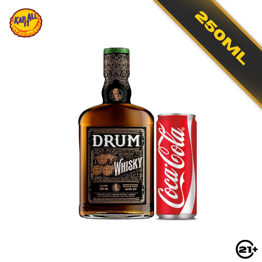 Bundle Drum Whisky 250ml + Coca Cola 330ml