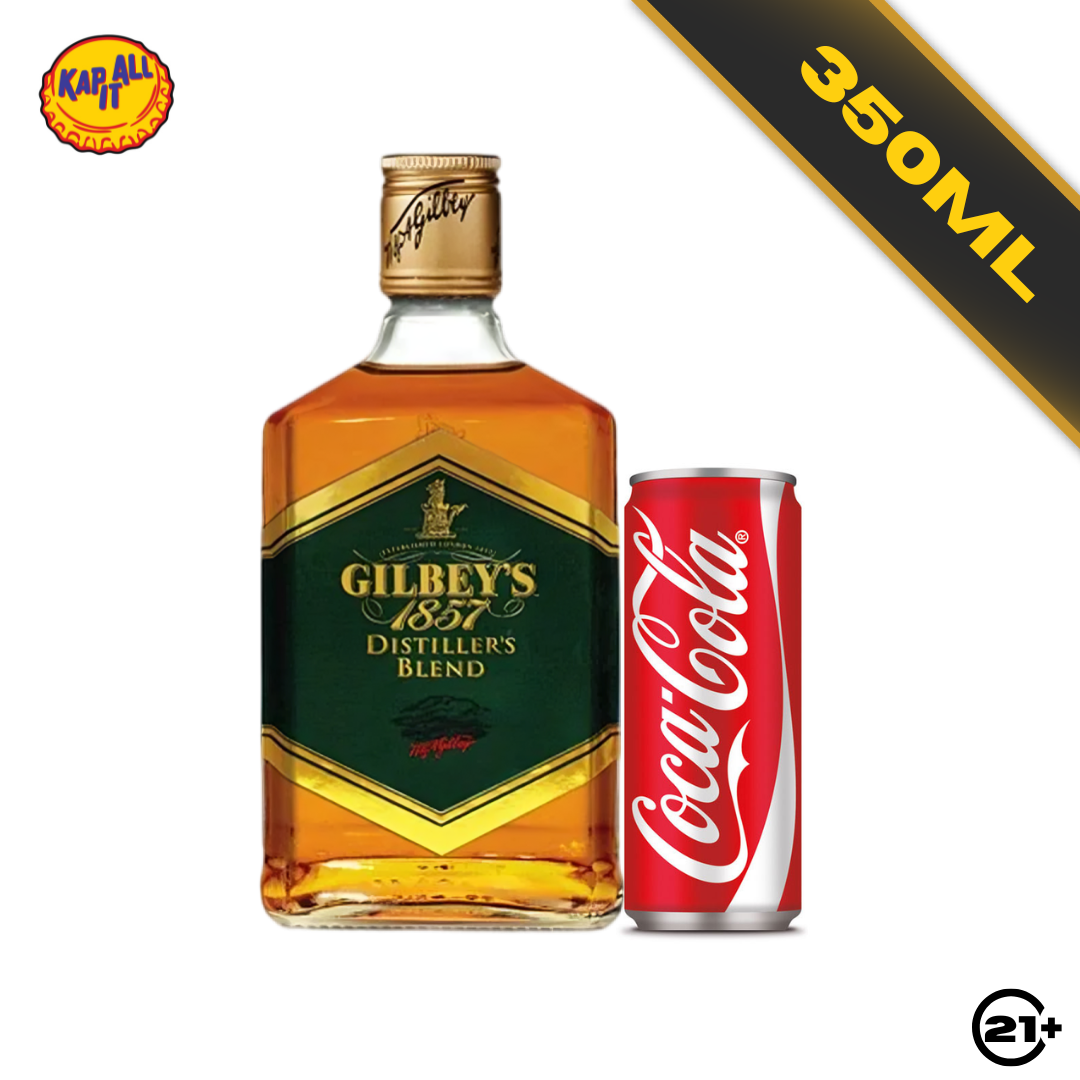 Bundles Gilbey's Distiller's Blend Whiskey 350ml + Coca Cola 330ml
