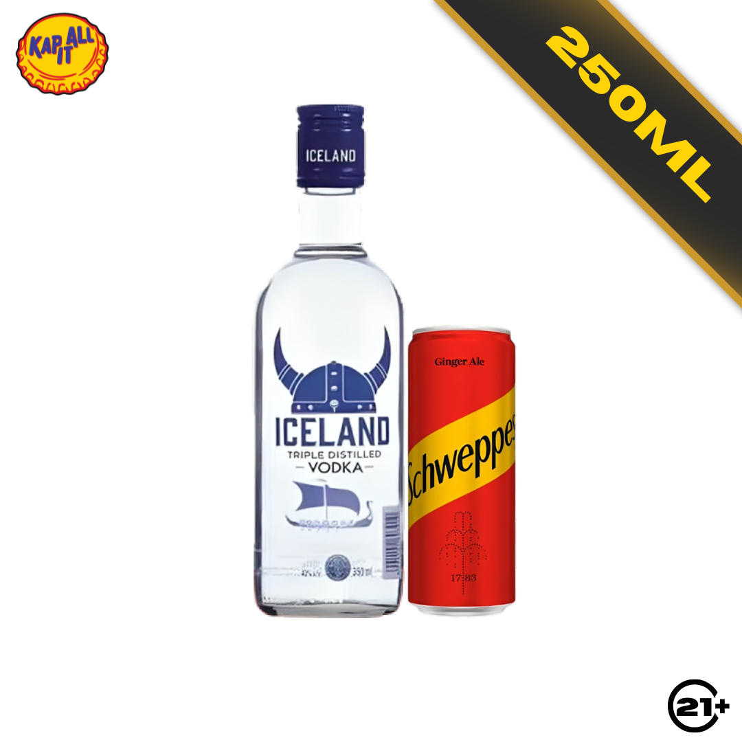 Bundling Iceland Vodka 250ml + Schweppes Ginger Ale 250ml