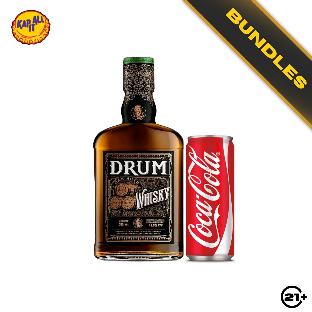 Bundles Drum Whisky 250ml + Coca Cola 330ml