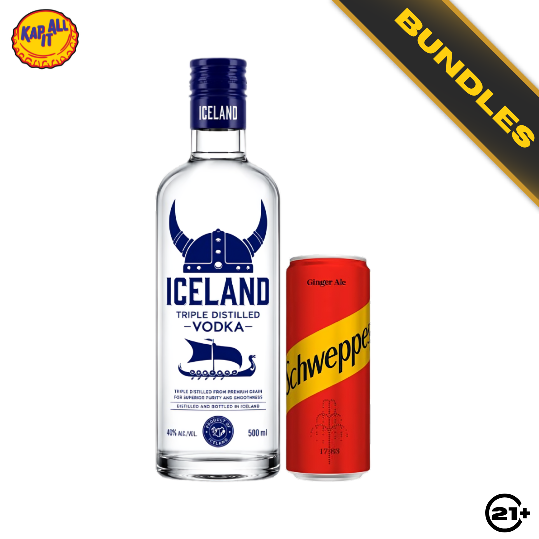 Bundles Iceland Vodka 500ml + Schweppes Ginger Ale 250ml