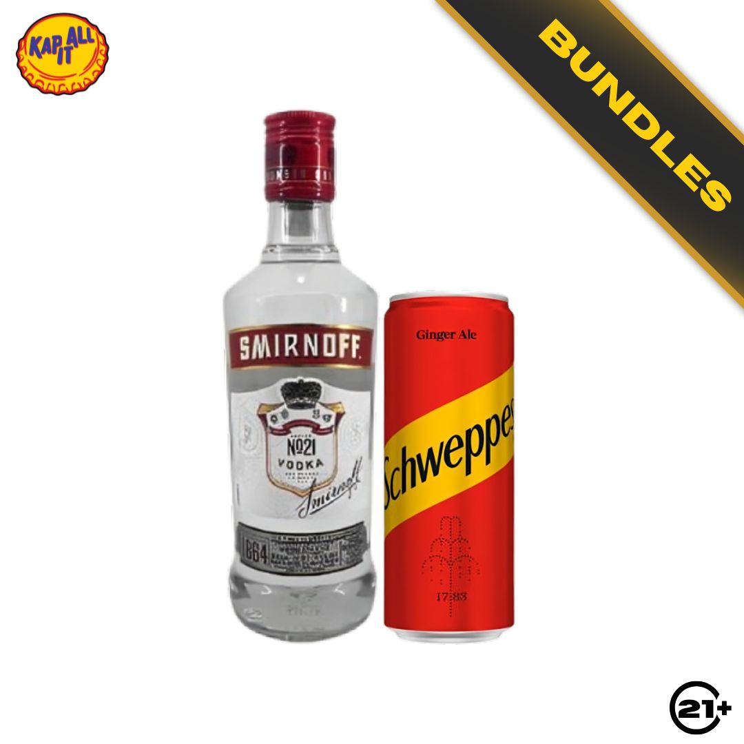 Bundles Smirnoff Original Vodka Red 375ml + Schweppes Ginger Ale 250ml