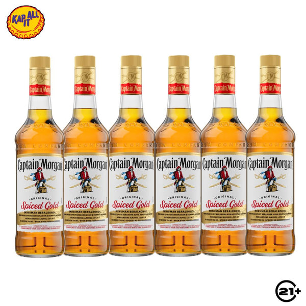 Bundles Captain Morgan Original Spiced Gold Rum 750ml - 6 Bottles