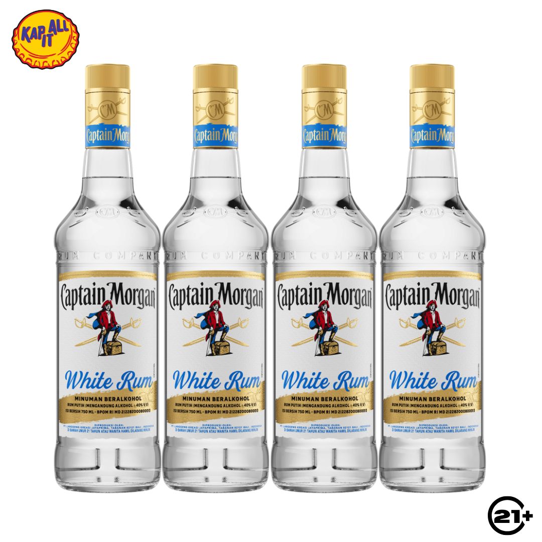 Bundles Captain Morgan White Rum 750ml - 4 Bottles