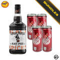Highball Sarsi Storm - Captain Morgan Black Spiced Rum 700ml + F&N Sarsi Sarsaparilla 325ml