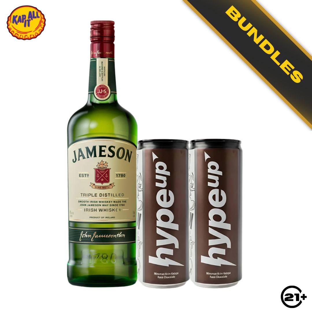Chocolate Nightcap Kit - Jameson Irish Whiskey 700ml + 2 HypeUp Coconut Cream Chocolate Drink 230ml