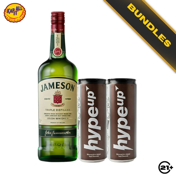 Chocolate Nightcap Kit - Jameson Irish Whiskey 700ml + HypeUp Coconut Cream Chocolate Drink 230ml