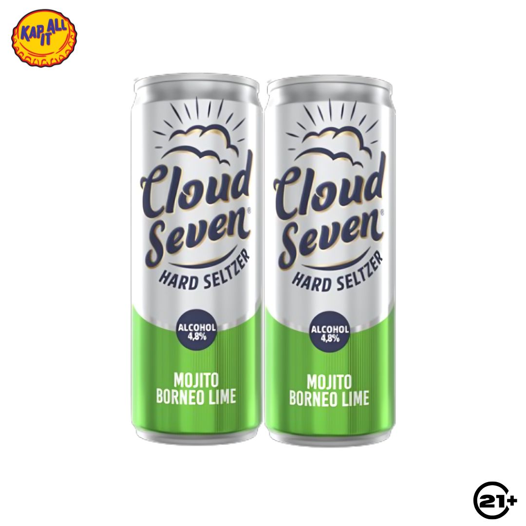 Twin Cloud Seven Mojito Borneo Lime Can 350ml - 2 Cans