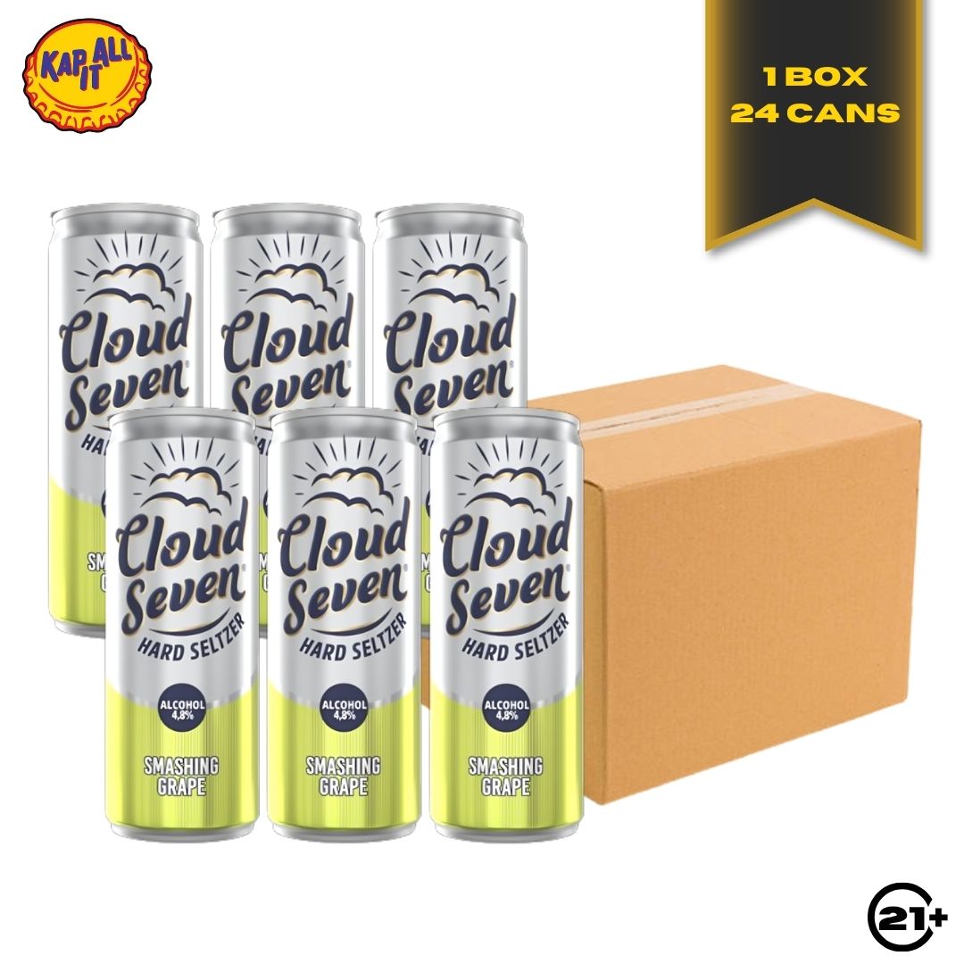 Bundles Cloud Seven Smashing Grape Can 350ml - 1 Box 24 Cans