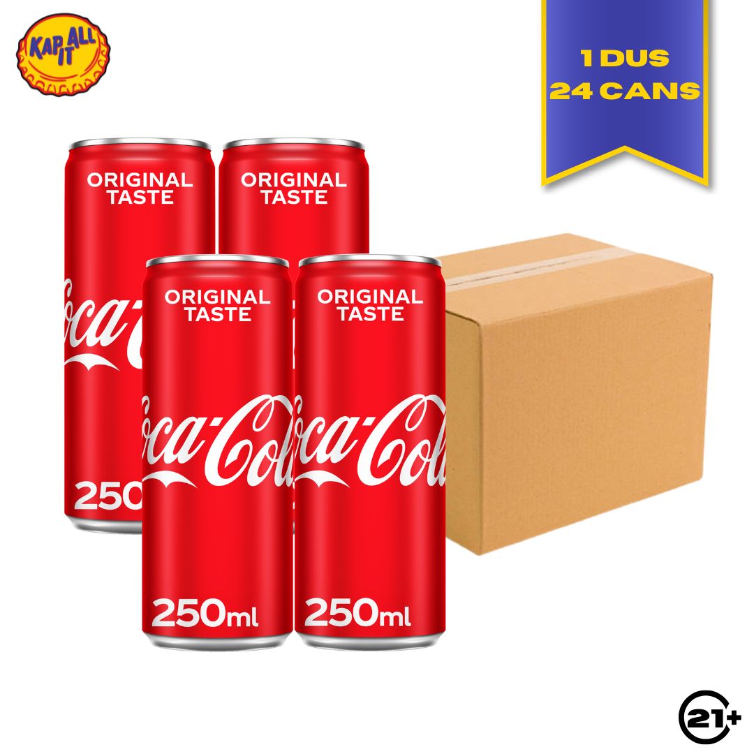 PAKET COCA COLA ORIGINAL TASTE CAN 250ml - 1 DUS (24 CAN)