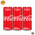 Triple Coca Cola Original Taste Can 250ml - 3 Cans