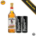 Creamy Night Kit - Captain Morgan Original Spiced Gold Rum 750ml + 2 HypeUp Coconut Cream Vanilla Drink 230ml