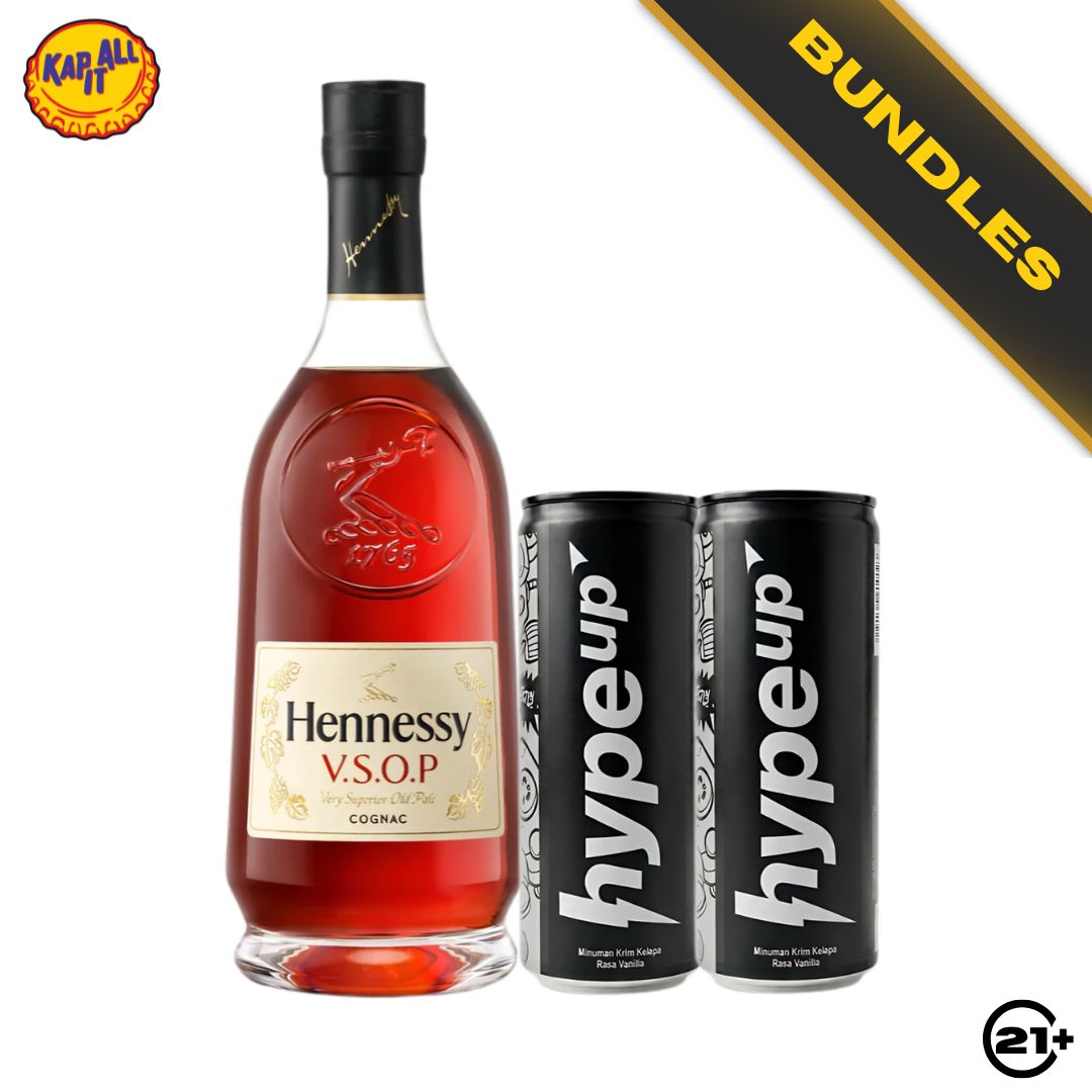 Creamy Night Kit - Hennessy VSOP 700ml + 2 HypeUp Coconut Cream Vanilla Drink 230ml