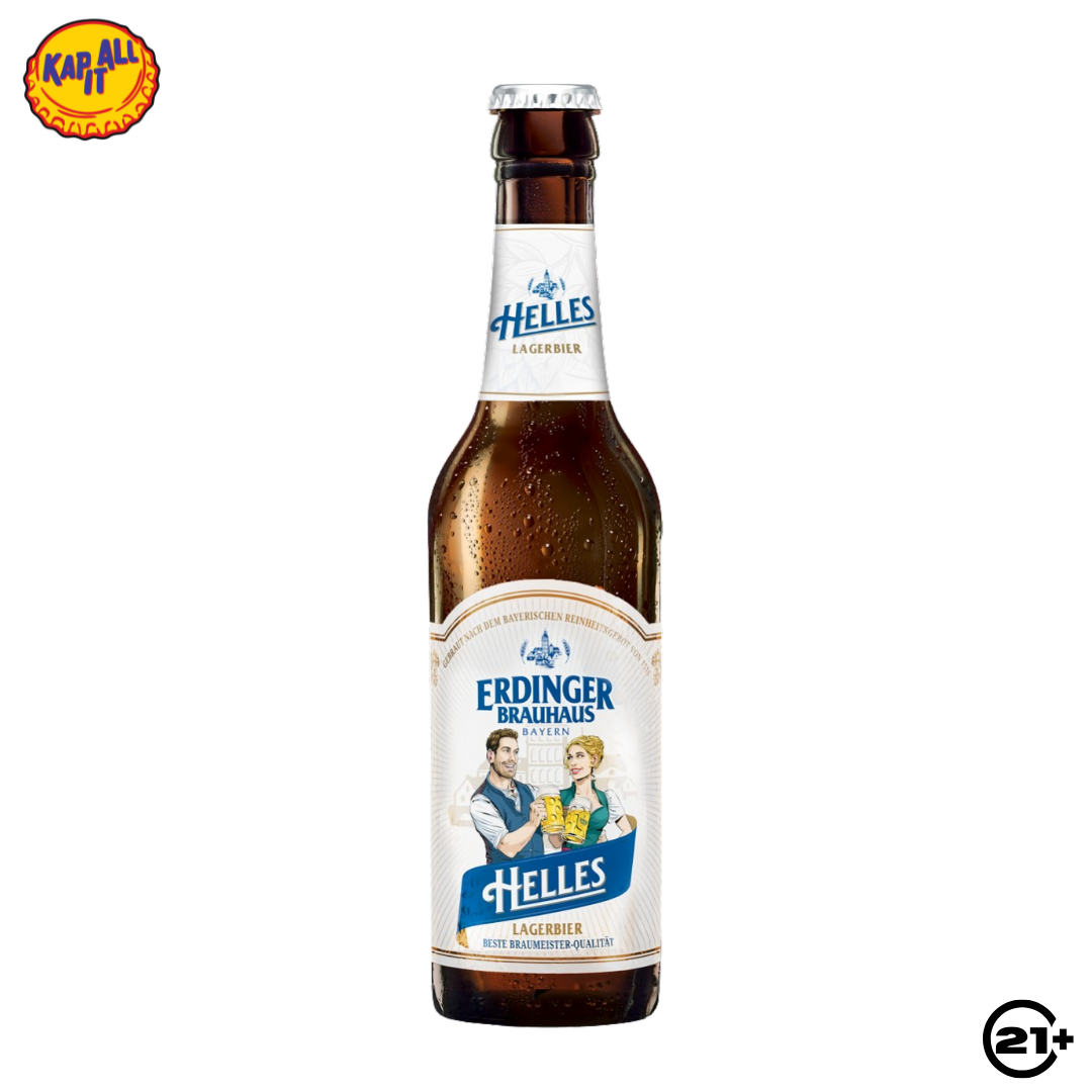 BEER ERDINGER BRAUHAUS HELLES LAGER PINT 330ml
