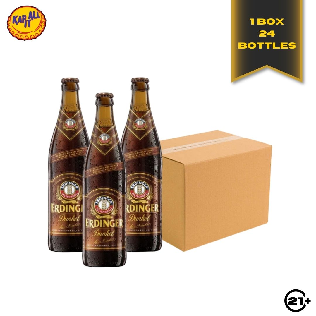 Bundles Erdinger Dunkel Beer Pint 500ml - 1 Box 24 Bottles