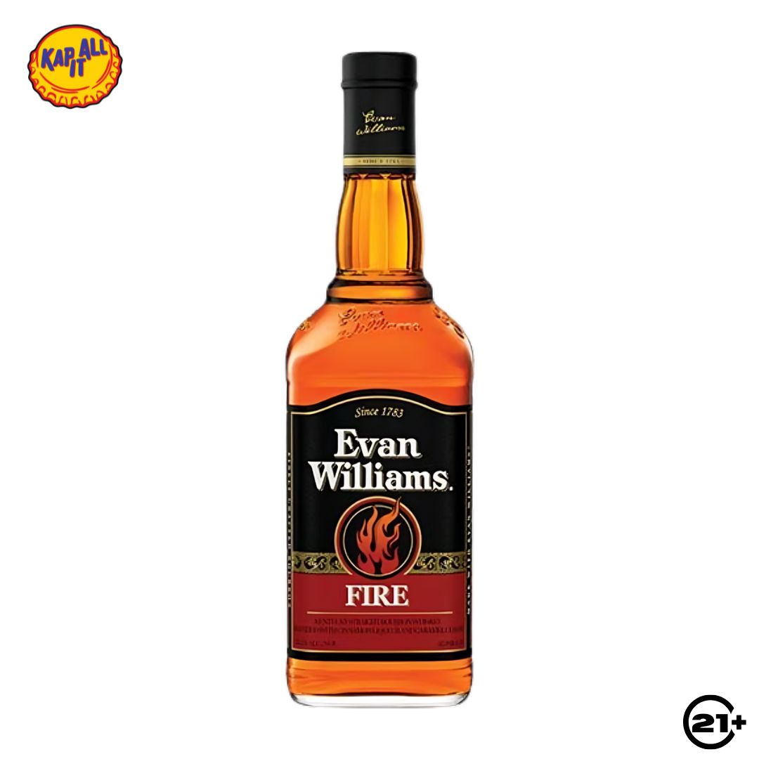 Evan Williams Fire Bourbon Whiskey 750ml