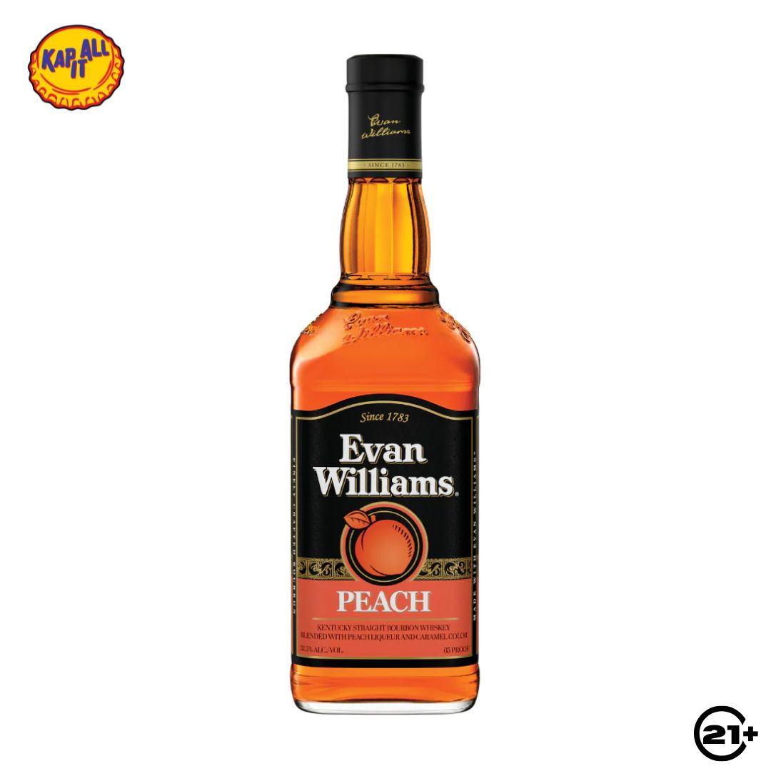 Evan Williams Peach Bourbon Whiskey 750ml