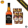 Coffee Highball - Evan Williams Black Label Bourbon Whiskey 700ml + F&N Coffee Soda 325ml