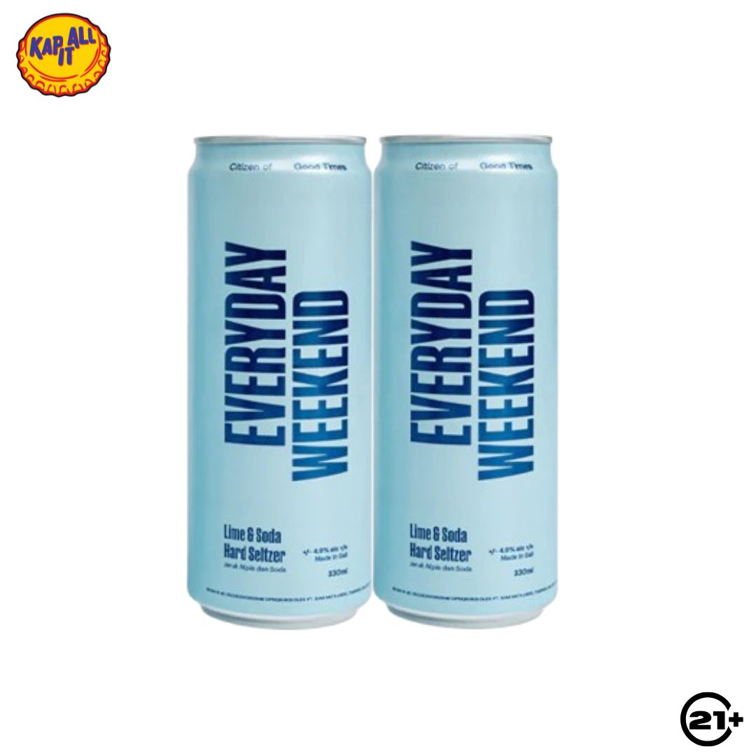 Twin Everyday Weekend Hard Seltzer Lime & Soda 330ml - 2 Cans