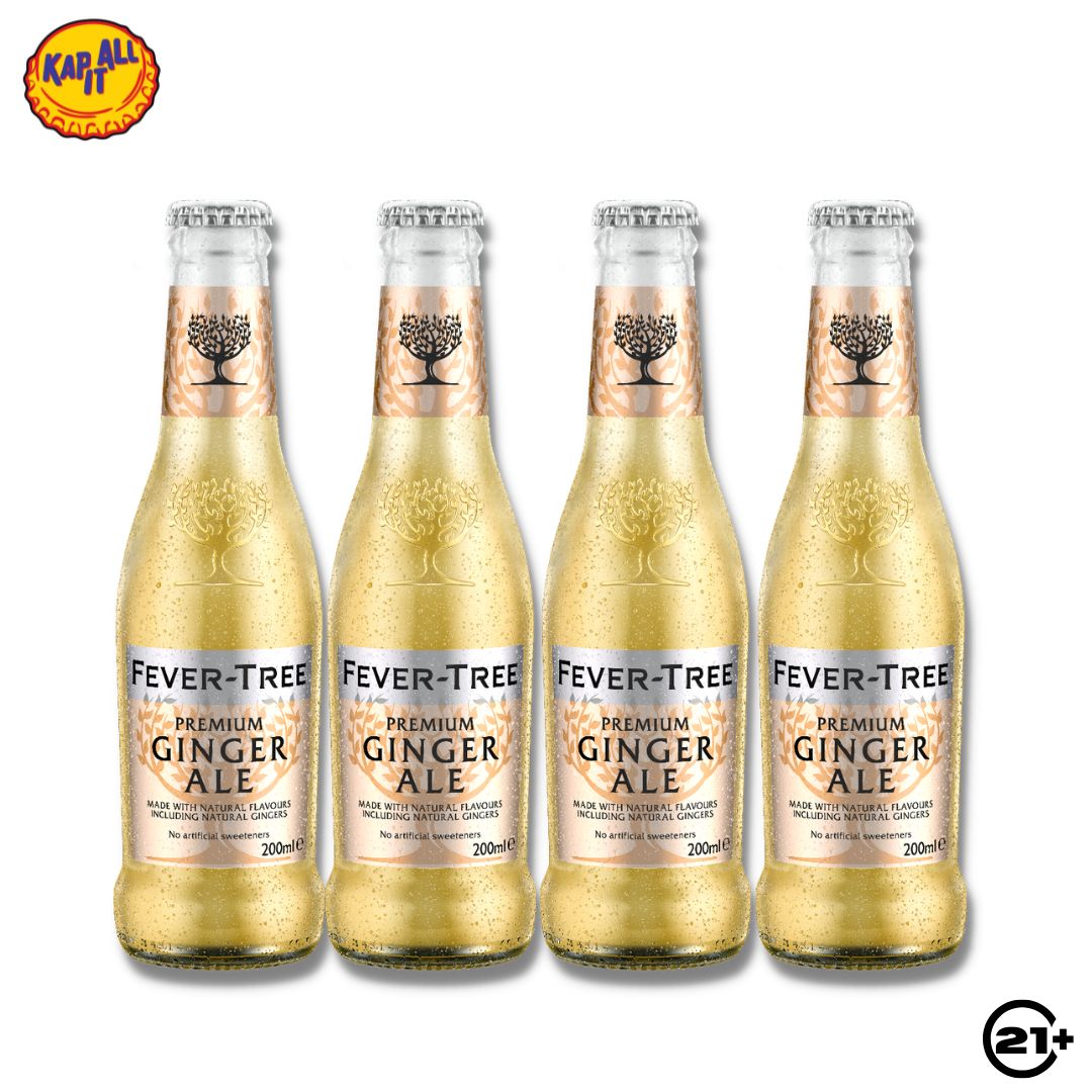 Bundles Fever Tree Premium Ginger Ale 200ml - 4 Bottles