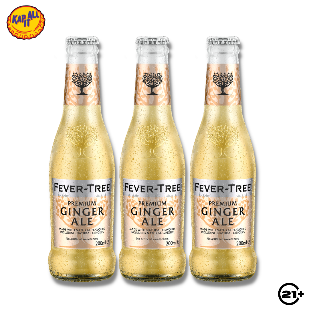 Triple Fever Tree Premium Ginger Ale 200ml - 3 Bottles