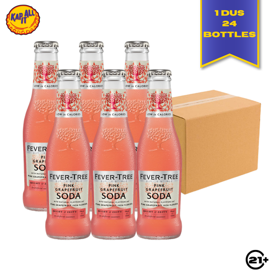 PAKET FEVER TREE PINK GRAPEFRUIT SODA 200ml - 1 DUS (24 BOTTLES)
