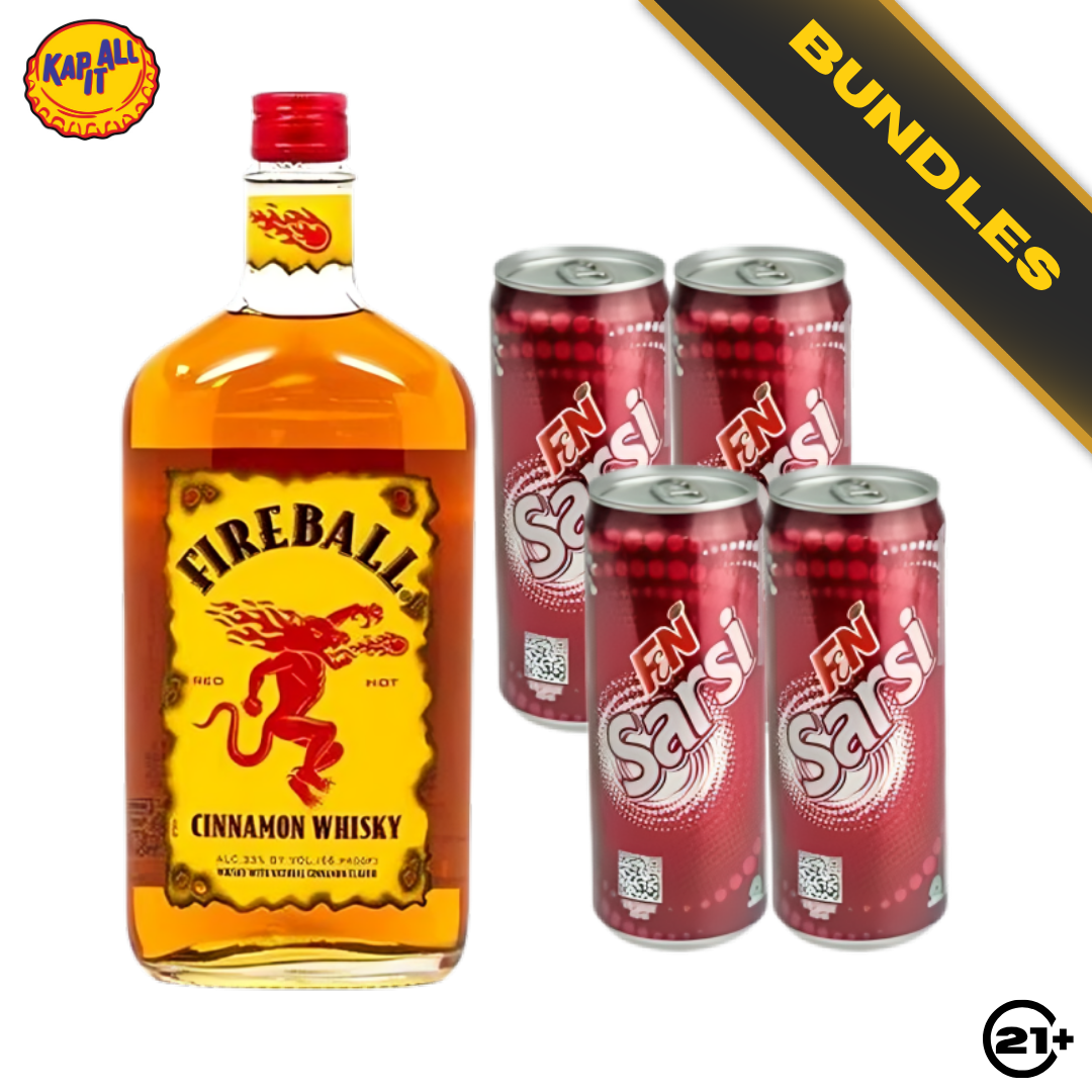 Spice Fire Sarsi - Fireball Cinnamon Whisky 700ml + F&N Sarsi Sarsaparilla 325ml