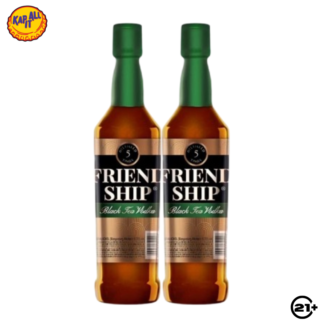 Twin Friendship Black Tea Vodka 650ml - 2 Bottles