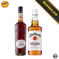 Godfather Cocktail Kit - Jim Beam White Bourbon Whiskey 700ml + Giffard Amaretto 700ml