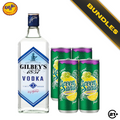 Bundles Gilbeys Vodka 700ml + 4 Green Sands Grape Lemon Can 250ml