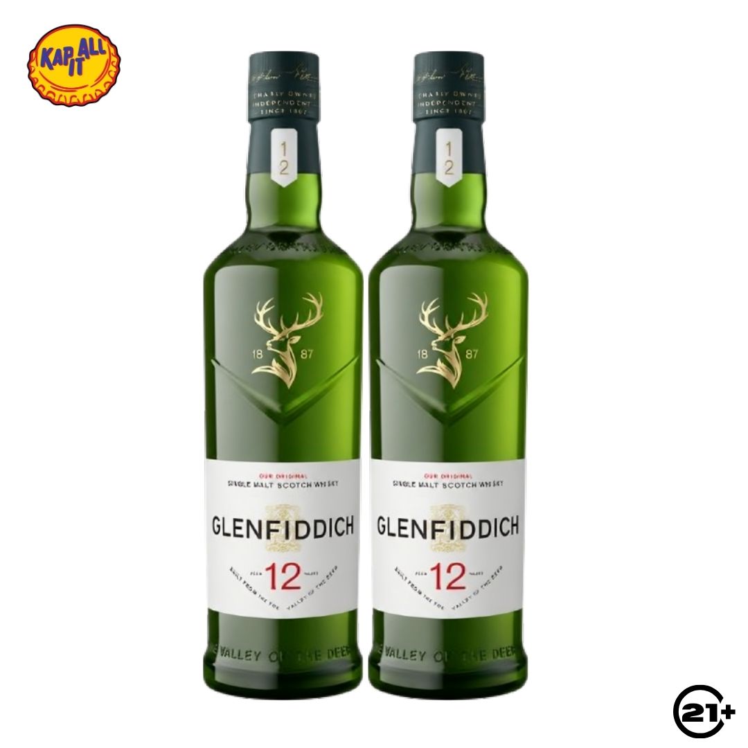 【2本セット】Glenfiddich 12年 シングルモルト 700ml Twin Glenfiddich 12 YO Single Malt Scotch Whisky 700ml - 2 Bottles
