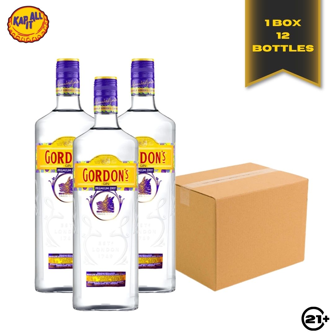Bundles Gordon's London Dry Gin 750ml - 1 Box 12 Bottles