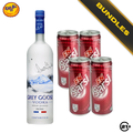 Grey Goose Sarsi (Premium) - Grey Goose Vodka 750ml + F&N Sarsi Sarsaparilla 325ml