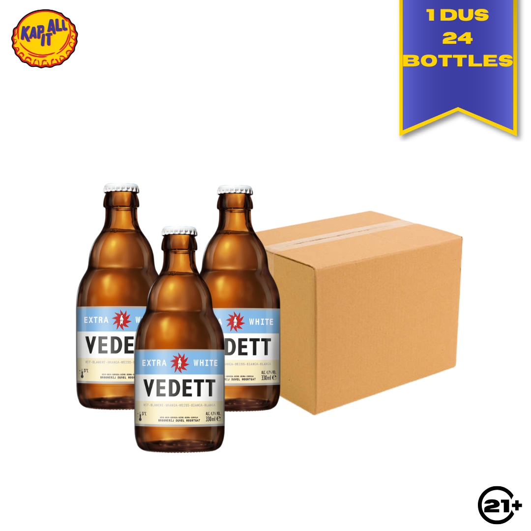 PAKET BEER VEDETT EXTRA WHITE 330ml - 1 DUS 24 BOTTLES