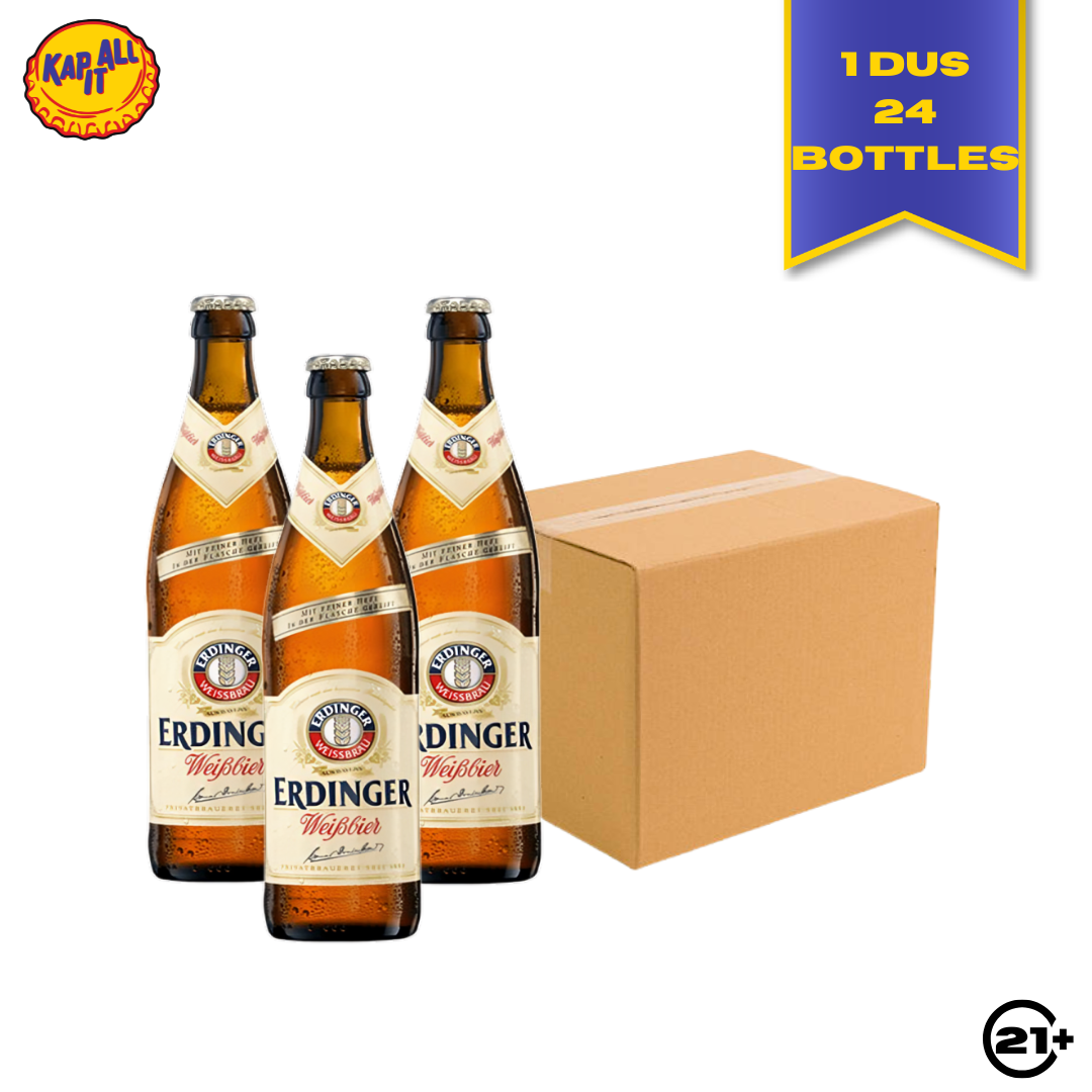 PAKET BEER ERDINGER WEISSBIER PINT 500ml - 1 DUS 24 BOTTLES