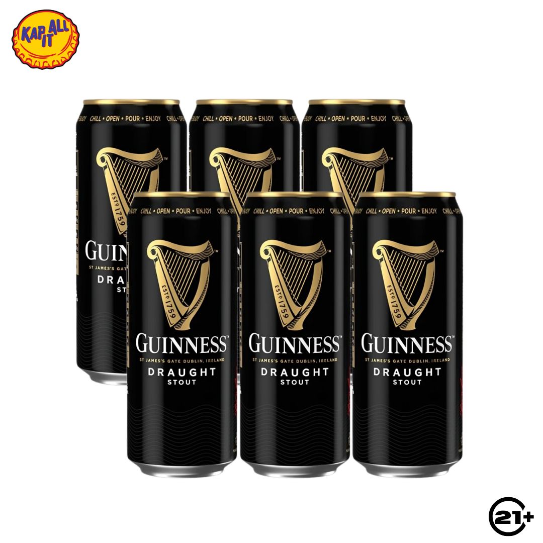 PAKET BEER GUINNESS DRAUGHT CAN IMPORTED 440ml - 6 CAN