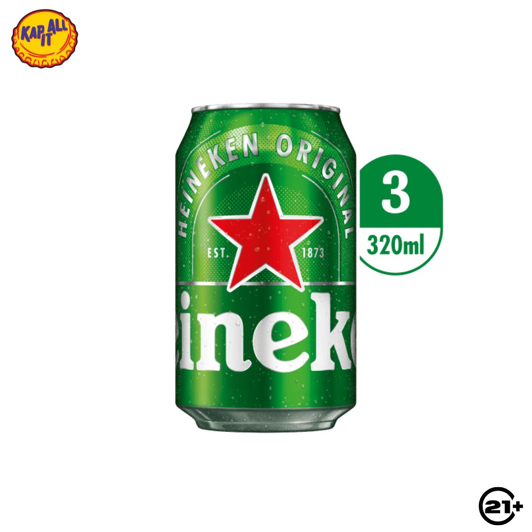 Bundles Heineken Original Beer Can 320ml - 3 Cans