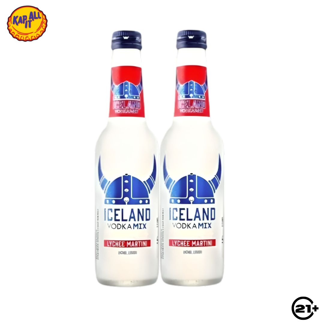 Twin Iceland Vodka Mix Lychee Martini 275ml - 2 Bottles