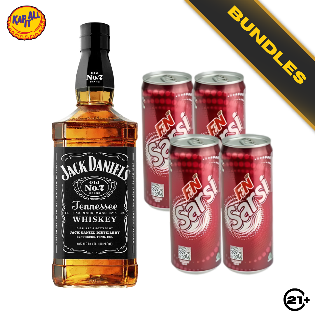 Smooth Jack Sarsi - Jack Daniel's No.7 Tennessee Whiskey 700ml + F&N Sarsi Sarsaparilla 325ml