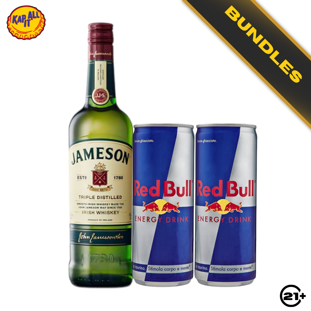 Bundles Jameson Irish Whiskey 700ml + Red Bull Energy Drink 250ml