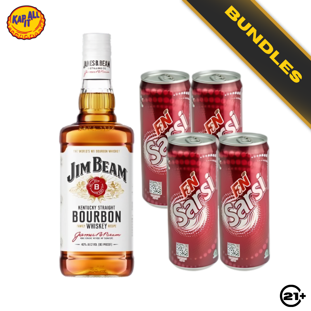 Sarsi Bourbon Highball - Jim Beam White Bourbon Whiskey 700ml + F&N Sarsi Sarsaparilla 325ml