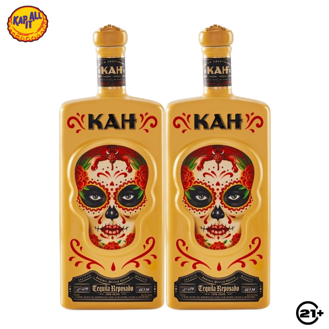 Twin KAH Tequila Reposado 700ml - 2 Bottles