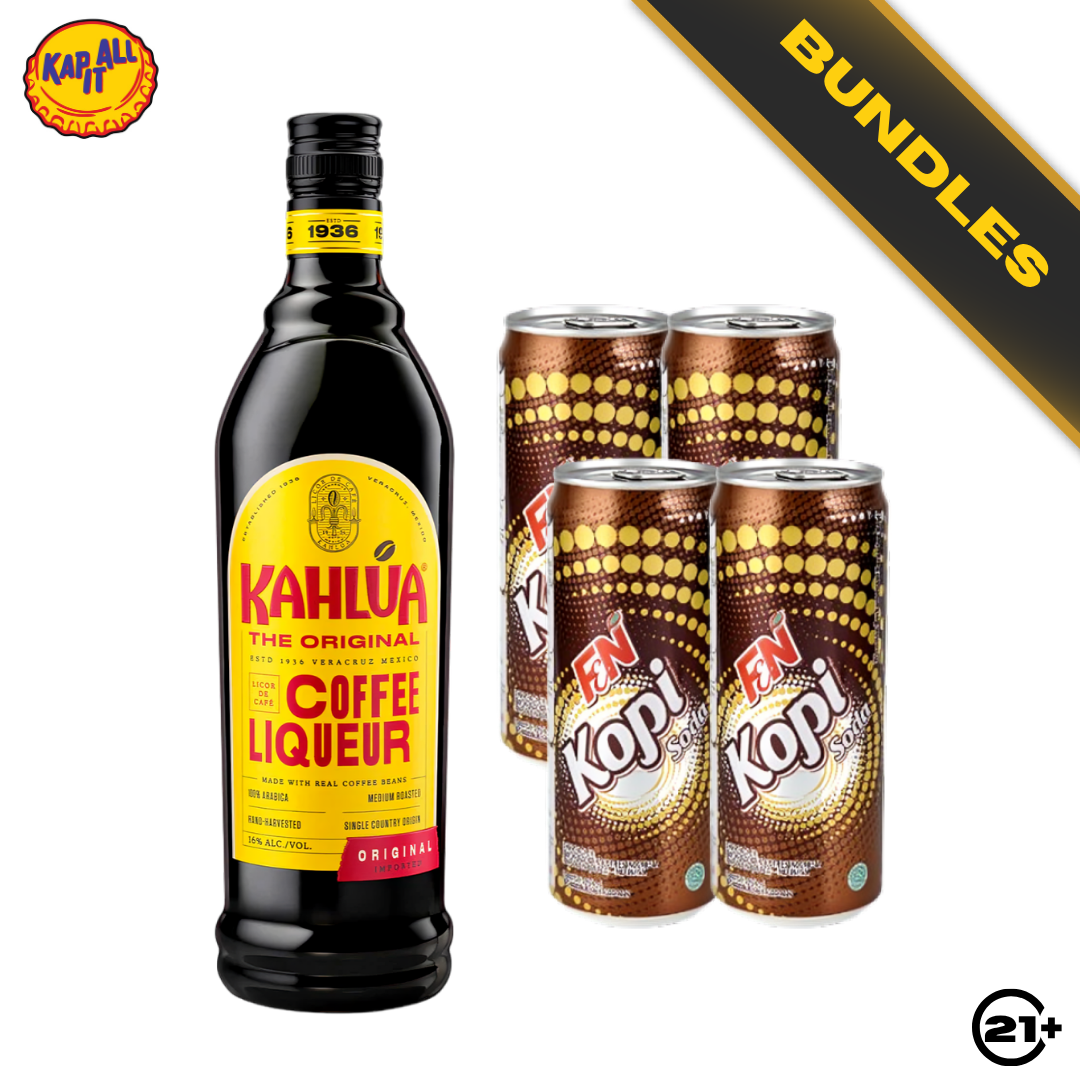 Kahlua Coffee Boost - Kahlua The Original Coffee Liqueur 700ml + F&N Coffee Soda 325ml