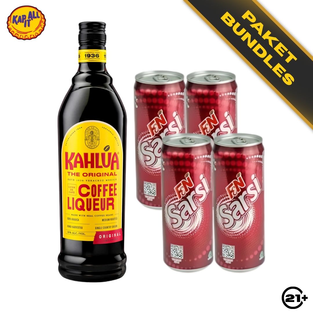 Coffee Sarsi Kick - Kahlua The Original Coffee Liqueur 700ml + F&N Sarsi Sarsaparilla 325ml