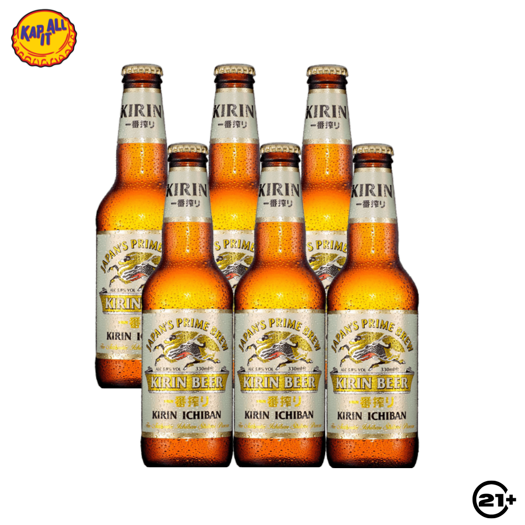 Bundles Kirin Ichiban Beer Pint 330ml - 6 Bottles
