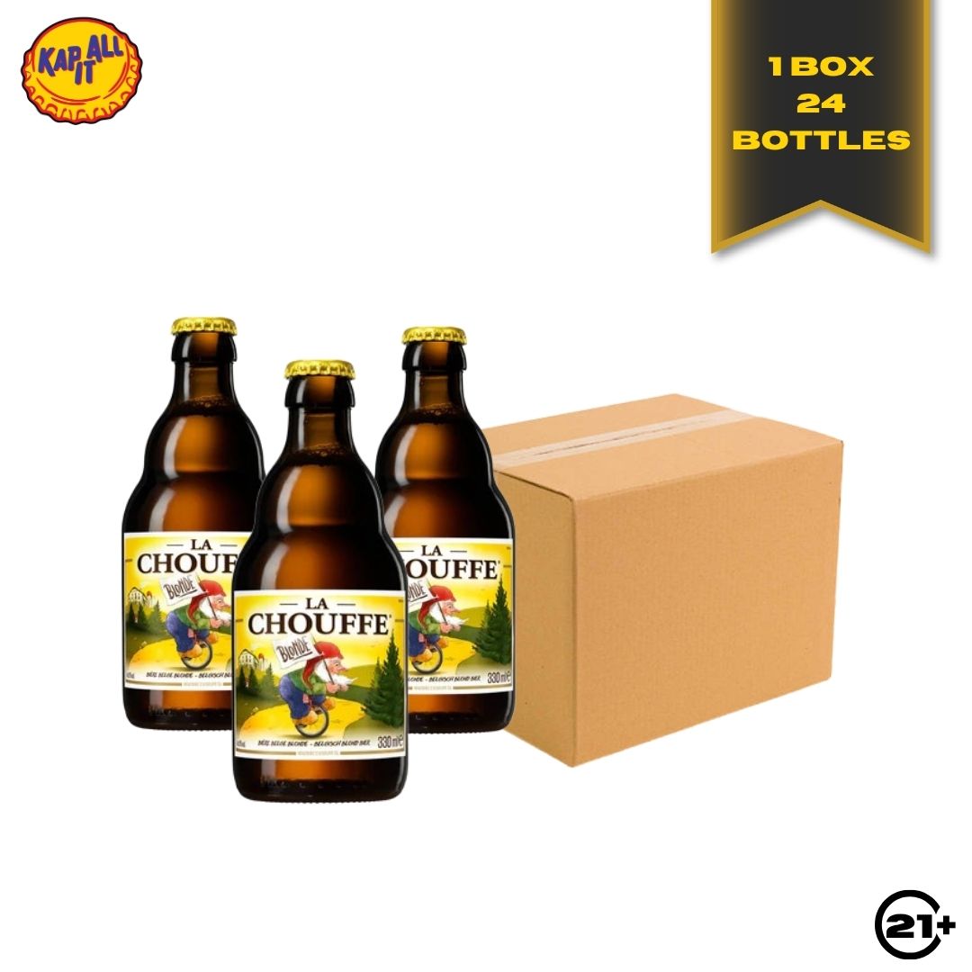 Bundles La Chouffe Beer Pint 330ml - 1 Box 24 Bottles
