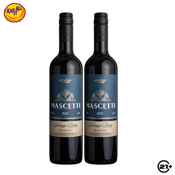 Twin Sababay Mascetti Wine 750ml -2 Bottles