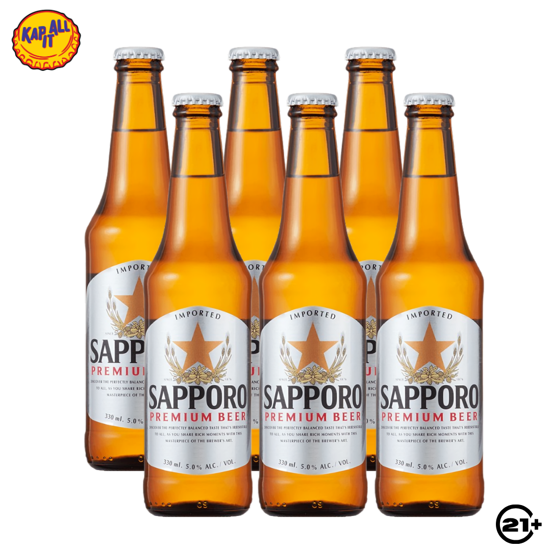 Bundles Sapporo Premium Beer Pint 330ml - 6 Bottles