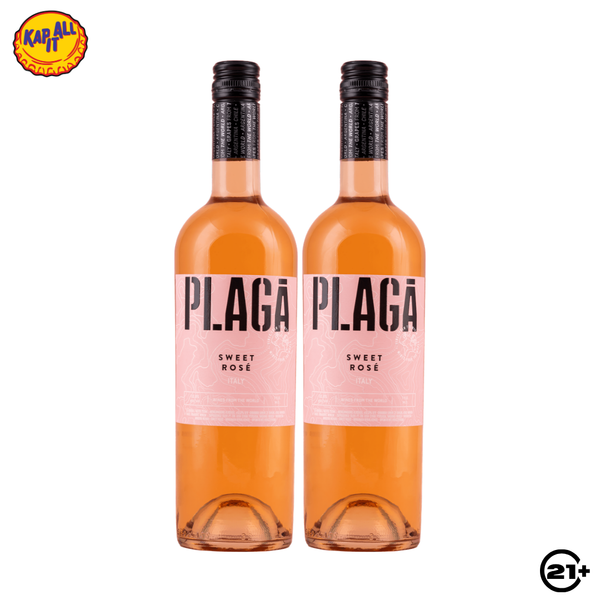 Twin Plaga Sweet Rose Wine 750ml - 2 Bottles
