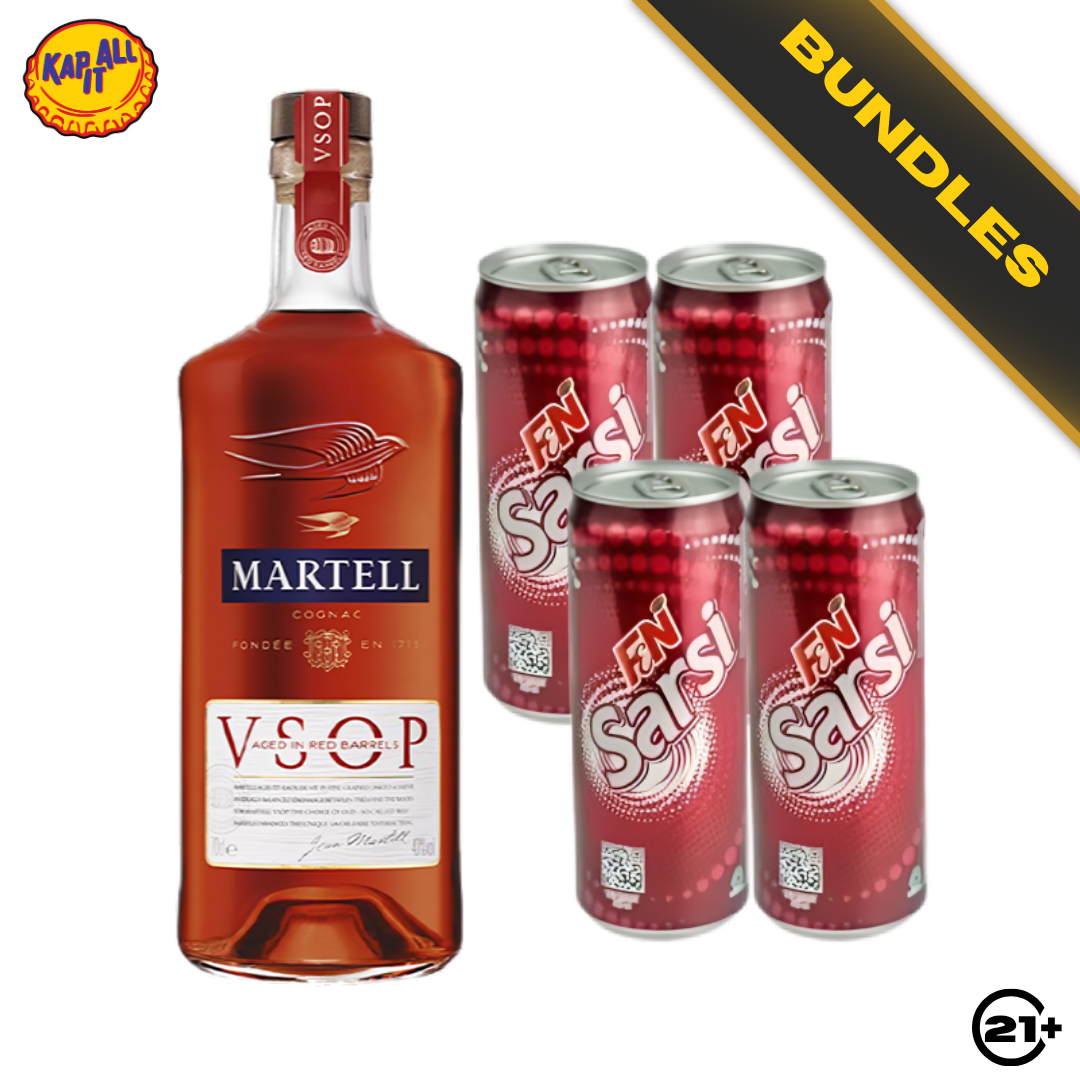 Martell Sarsi Highball - Martell VSOP Red Barrel Cognac 700ml + F&N Sarsi Sarsaparilla 325ml